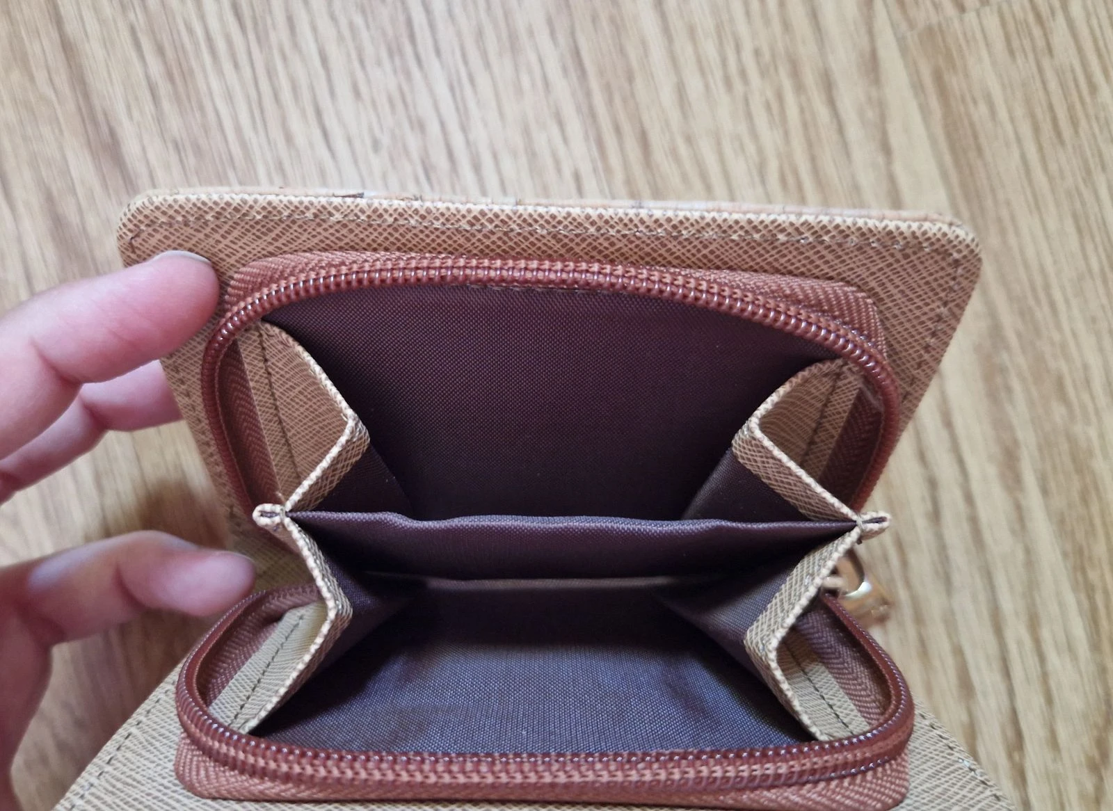 Women's vegan cork-style wallet 🌿 New unused – photo 4